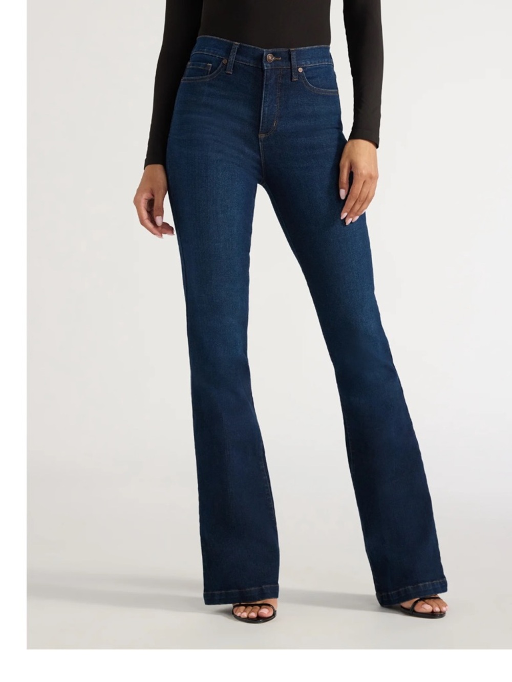 sofia by sofia vergara Dark Blue High-Rise Flare Jeans